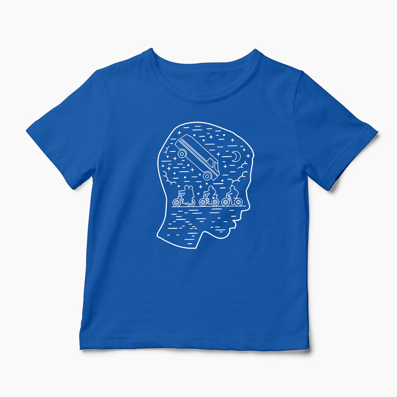 Tricou Stranger Things Team Eleven - Copii-Albastru Regal